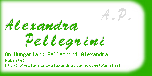 alexandra pellegrini business card